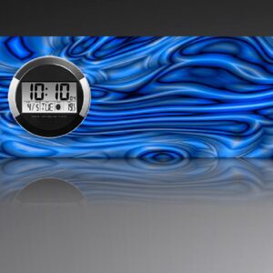 6116 Dixtime Digital Designer Wanduhr, Moderne Wohnraumuhr 35x100cm - 1B.jpg