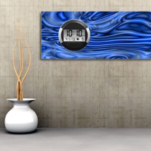 6116 Dixtime Digital Designer Wanduhr, Moderne Wohnraumuhr 35x100cm - 2B.jpg